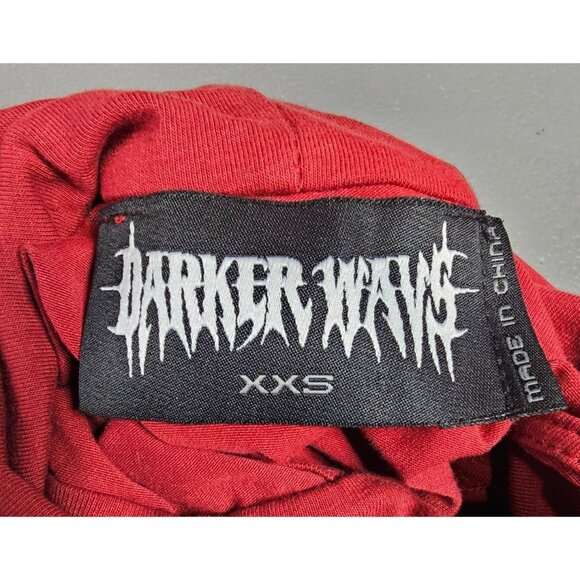 Dolls Kill Darer Wave‎ Womens XXS Modulation Oxblood Strappy Cut Out Dress - Picture 7 of 9